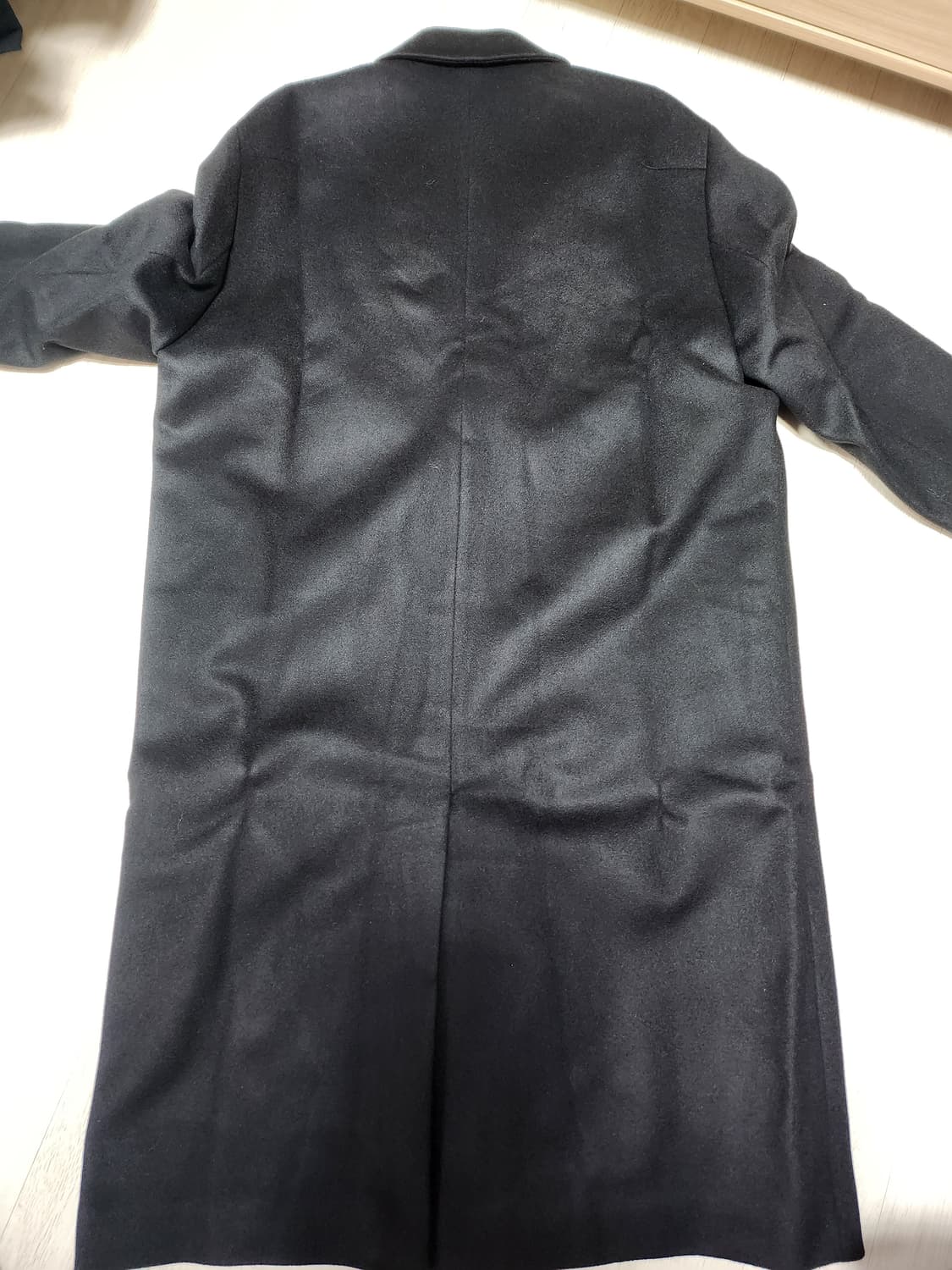 드로우핏 캐시미어 히든 싱글 코트 블랙 XL 상품이미지3