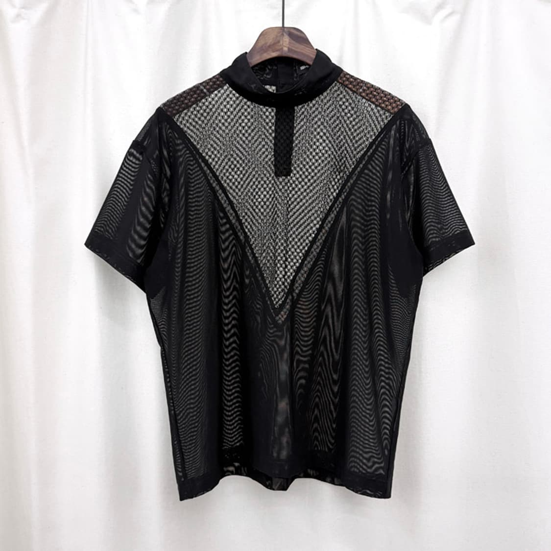 올리 샤인더 25S/S 하이넥 하이브리드 레이스 탑 상품이미지1