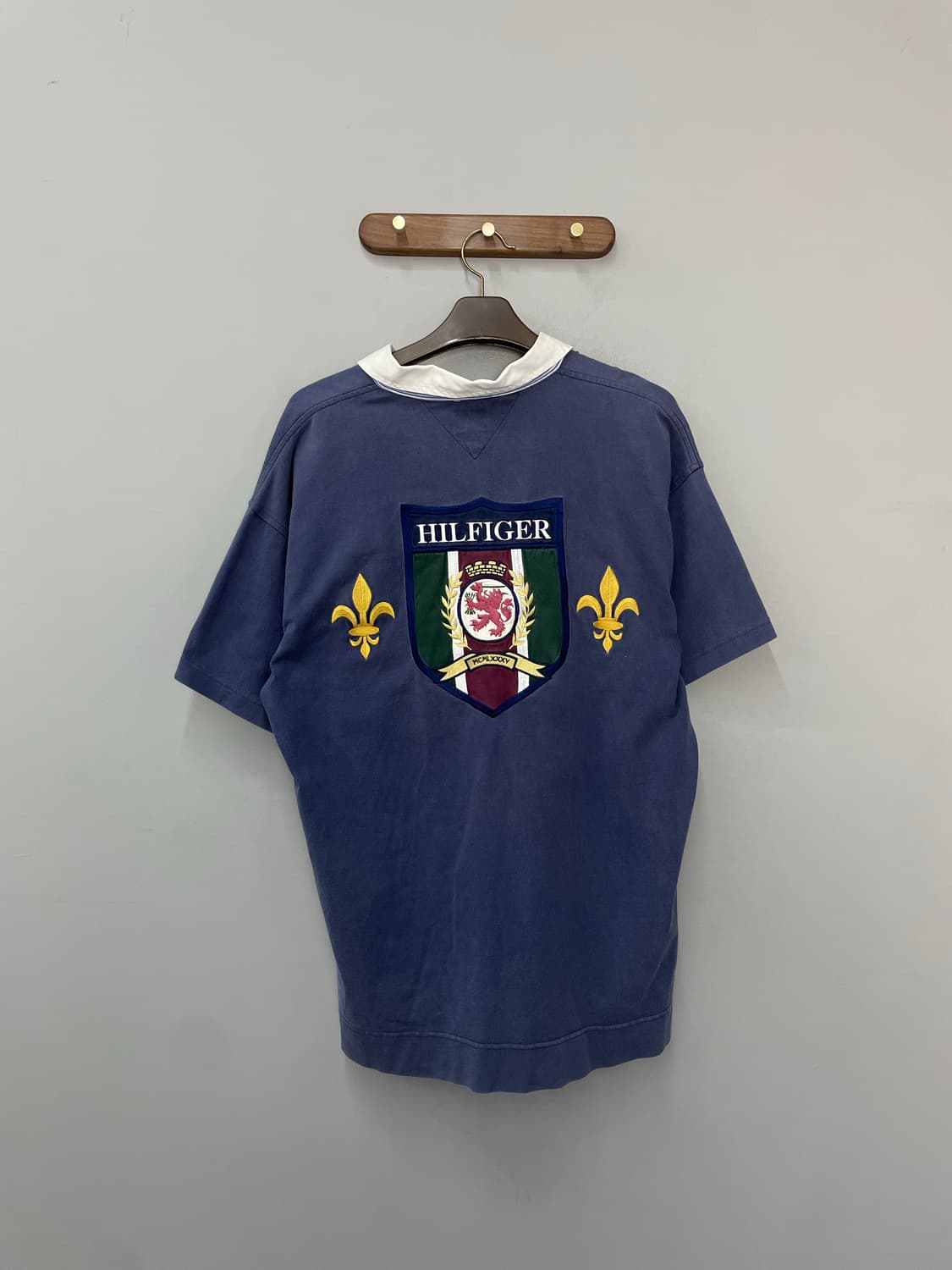 타미힐피커 올드스쿨 로고 네이비 카라 반팔 H2559 상품이미지4