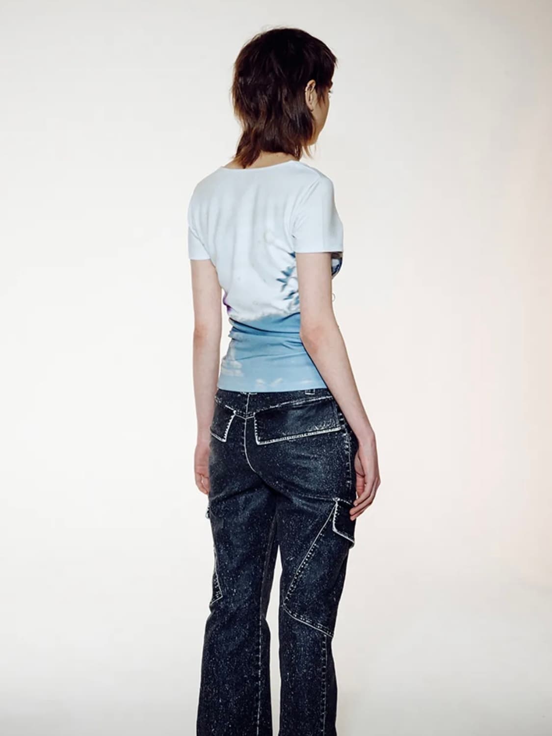 오픈와이와이 dawn graphic u-neck top 상품이미지5