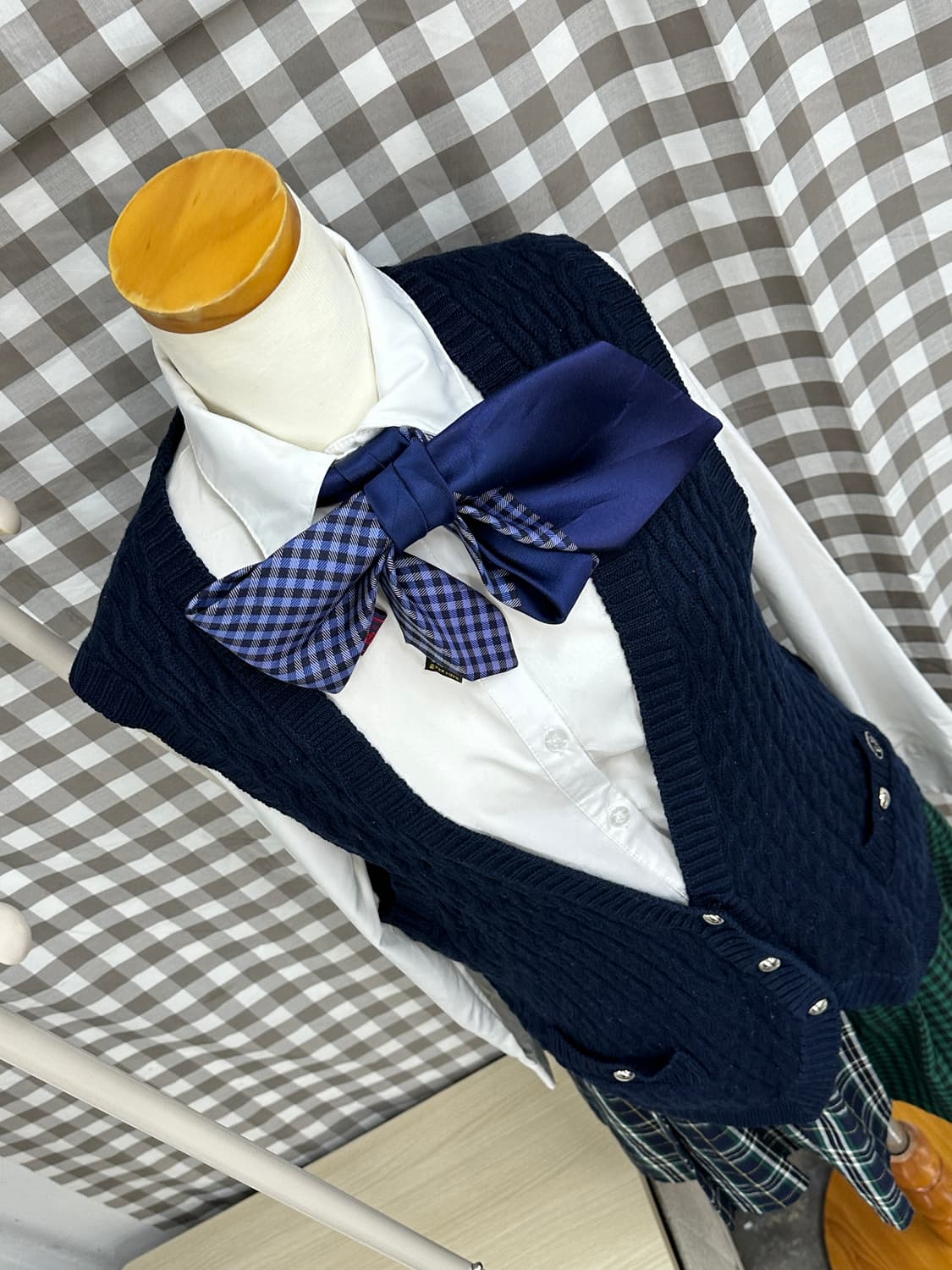 🔮괴짜 고갸루 코디세트🔮체크 포인트 하이틴 스쿨 일본 교복 넥타이 상품이미지5