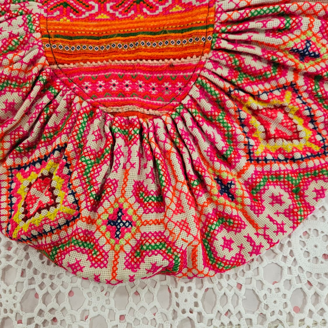 에스닉 자수 패브릭 숄더백 상품이미지3