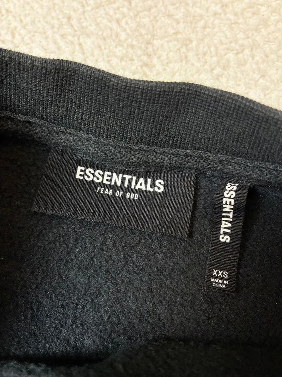 에센셜 피어오브갓 리플렉티브 백로고 맨투맨 PN7039 상품이미지7