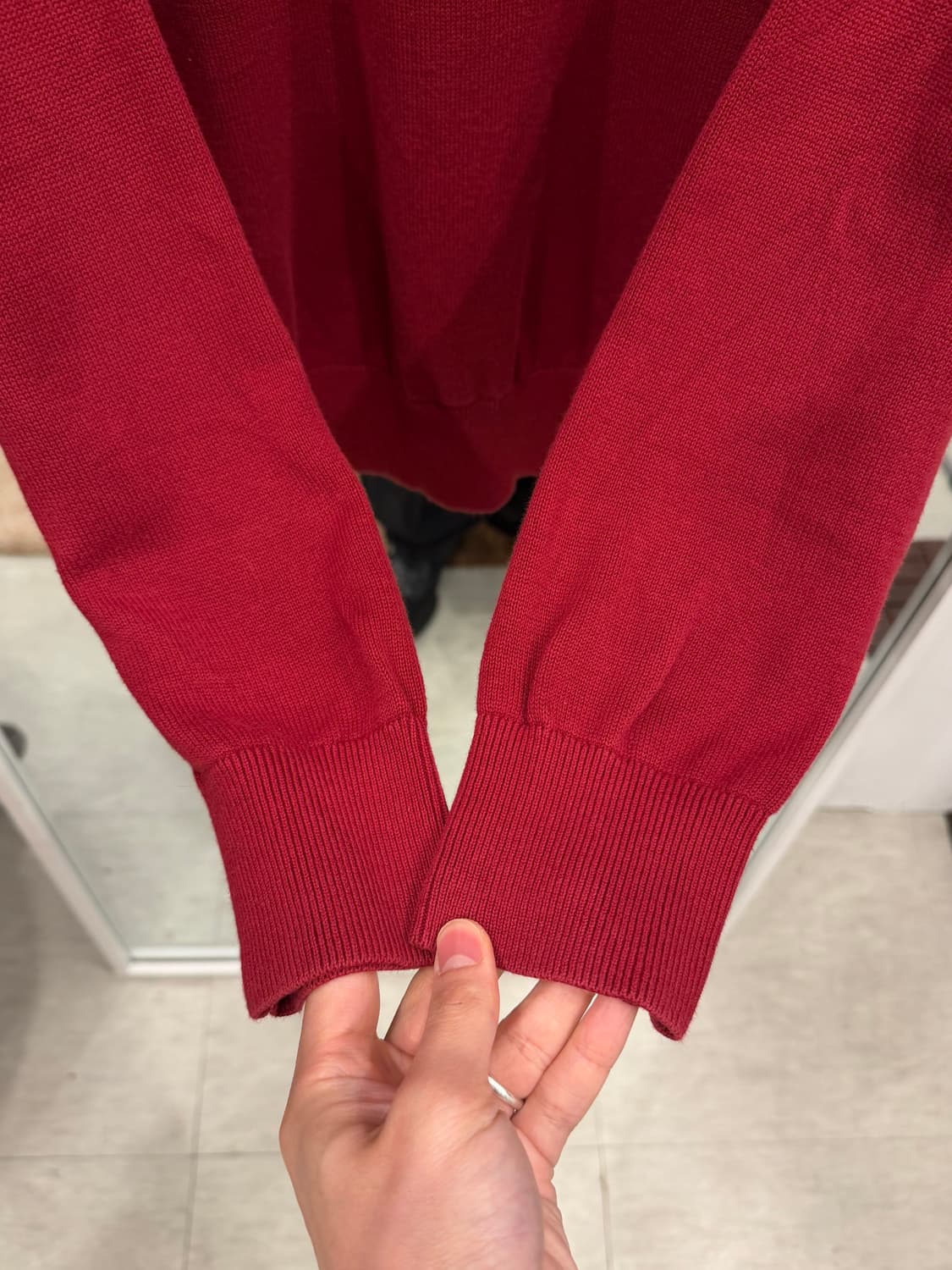 Tommy Hilfiger 타미힐피거 하프넥 쿼터 집업 니트 상품이미지5