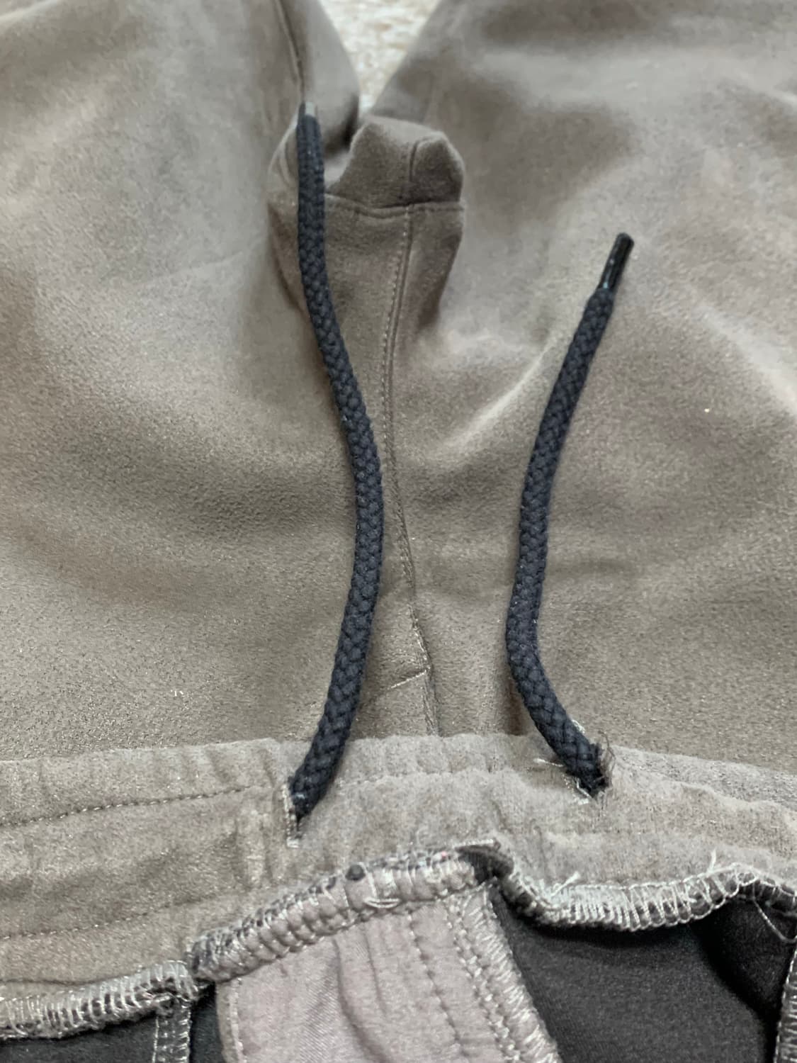 beams 빔즈  훼이크스웨이드 스트레이트 팬츠  브라운 M 사이즈  상품이미지3