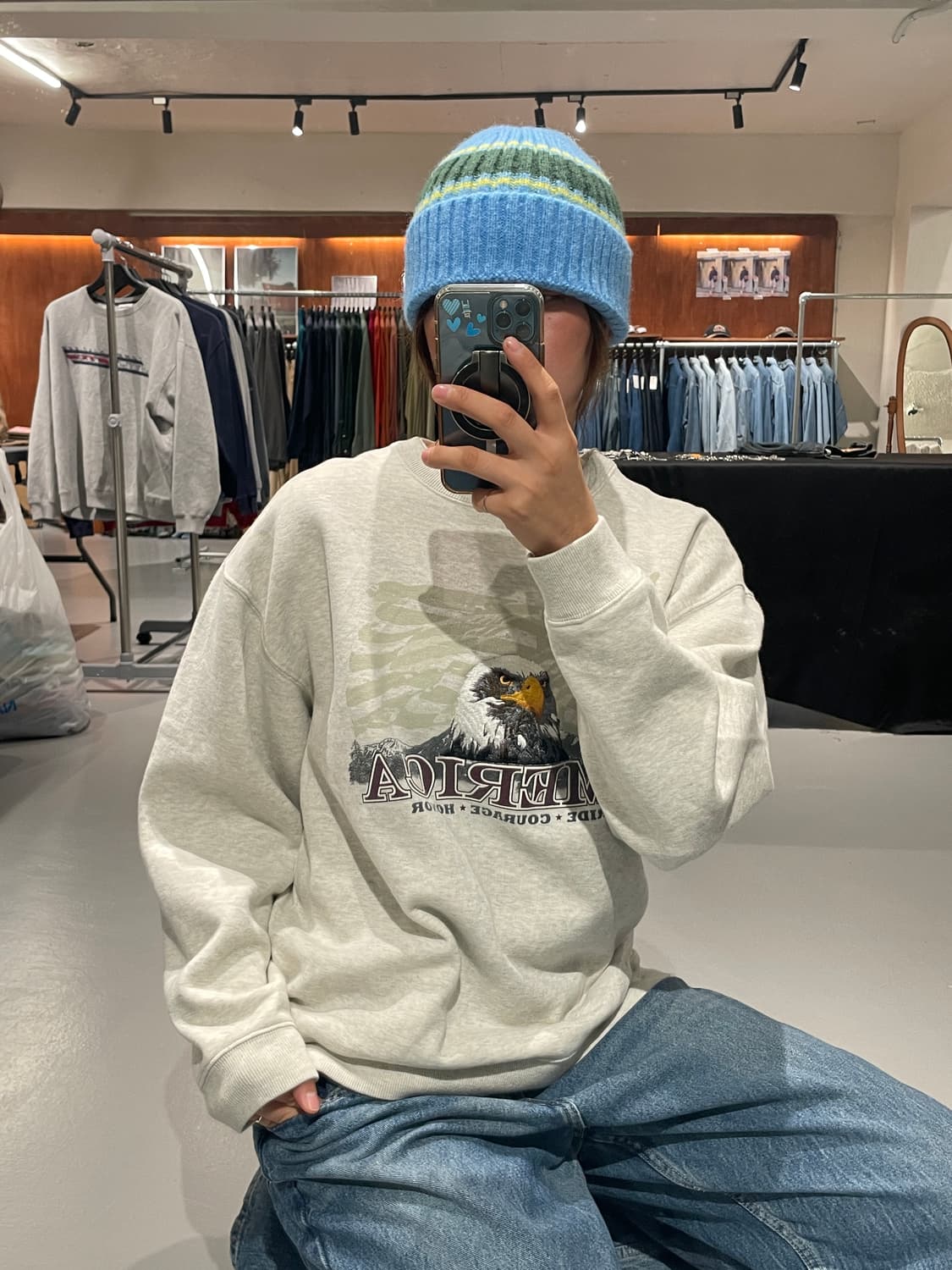 Vintage eagle sweat shirt 상품이미지1