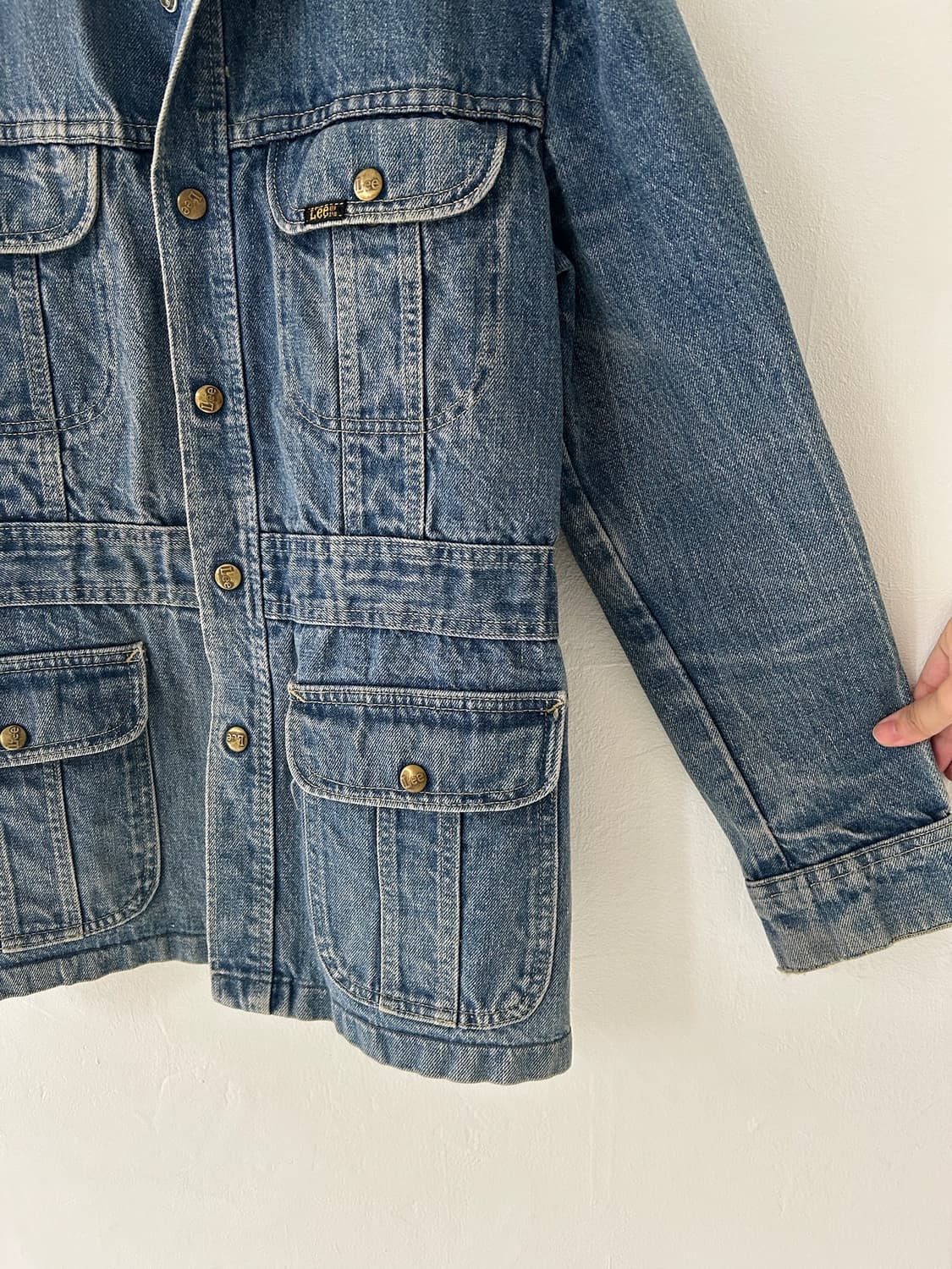 70's Lee Bush denim chore jacket. 상품이미지4