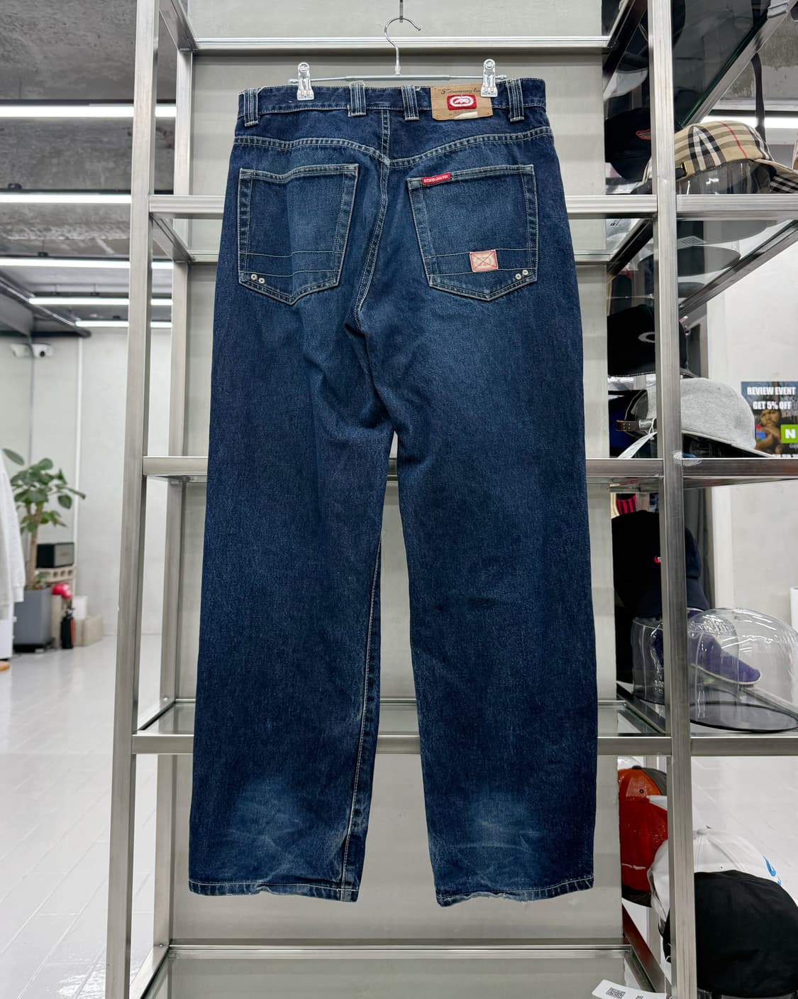 에코 Ecko Unltd 00s 인디고 힙합 데님 팬츠 상품이미지3