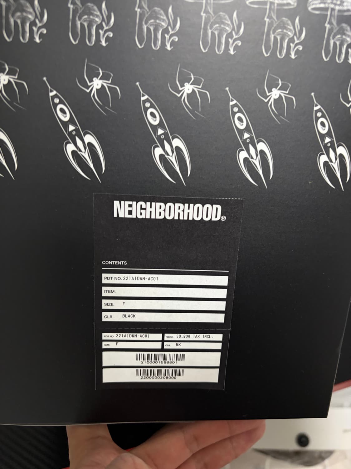 네이버후드 닥터우 22SS 스컬 헤드 인센스 챔버 블랙 F 상품이미지6