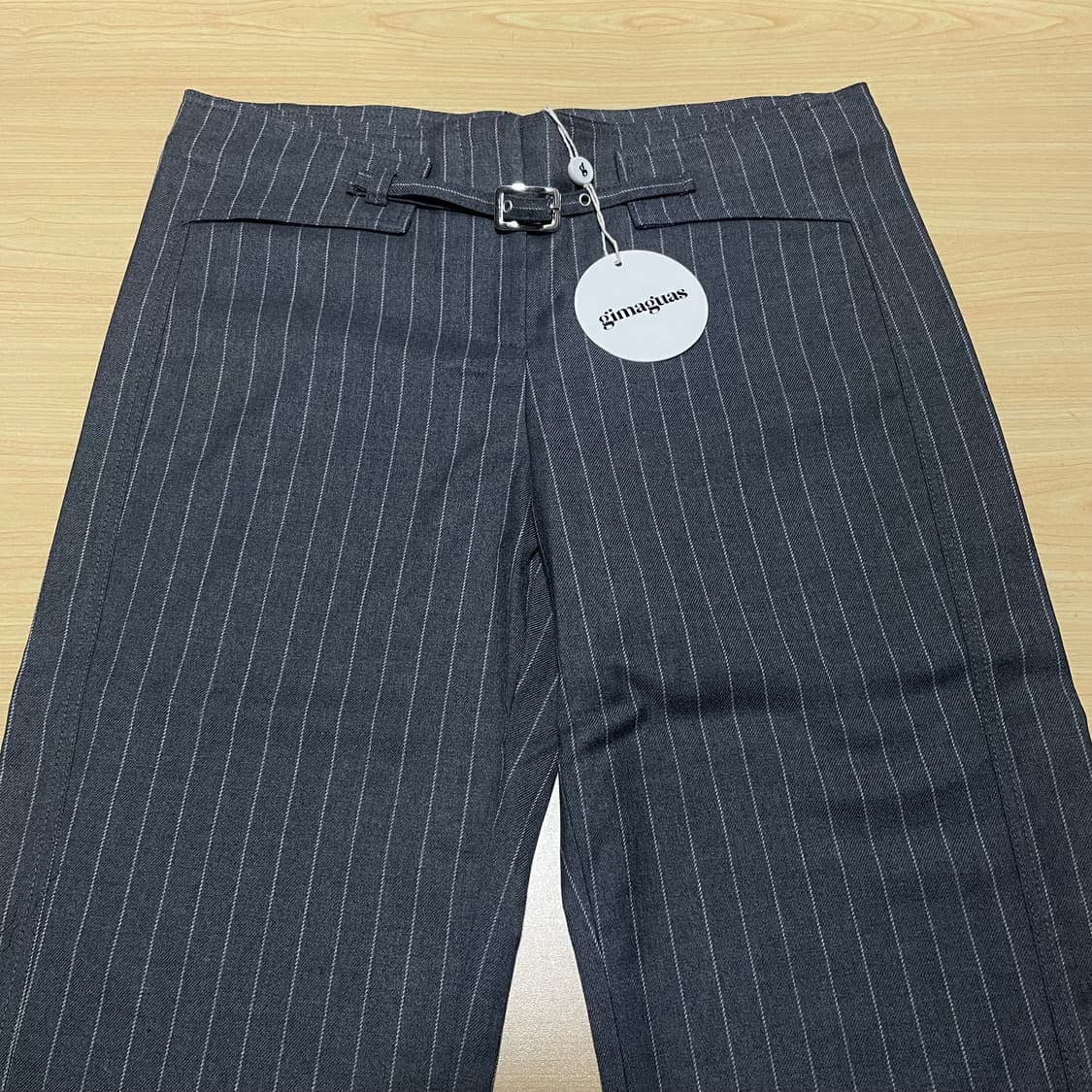 [36] 기마구아스 Nicole 핀 스트라이프 트라우저 상품이미지1