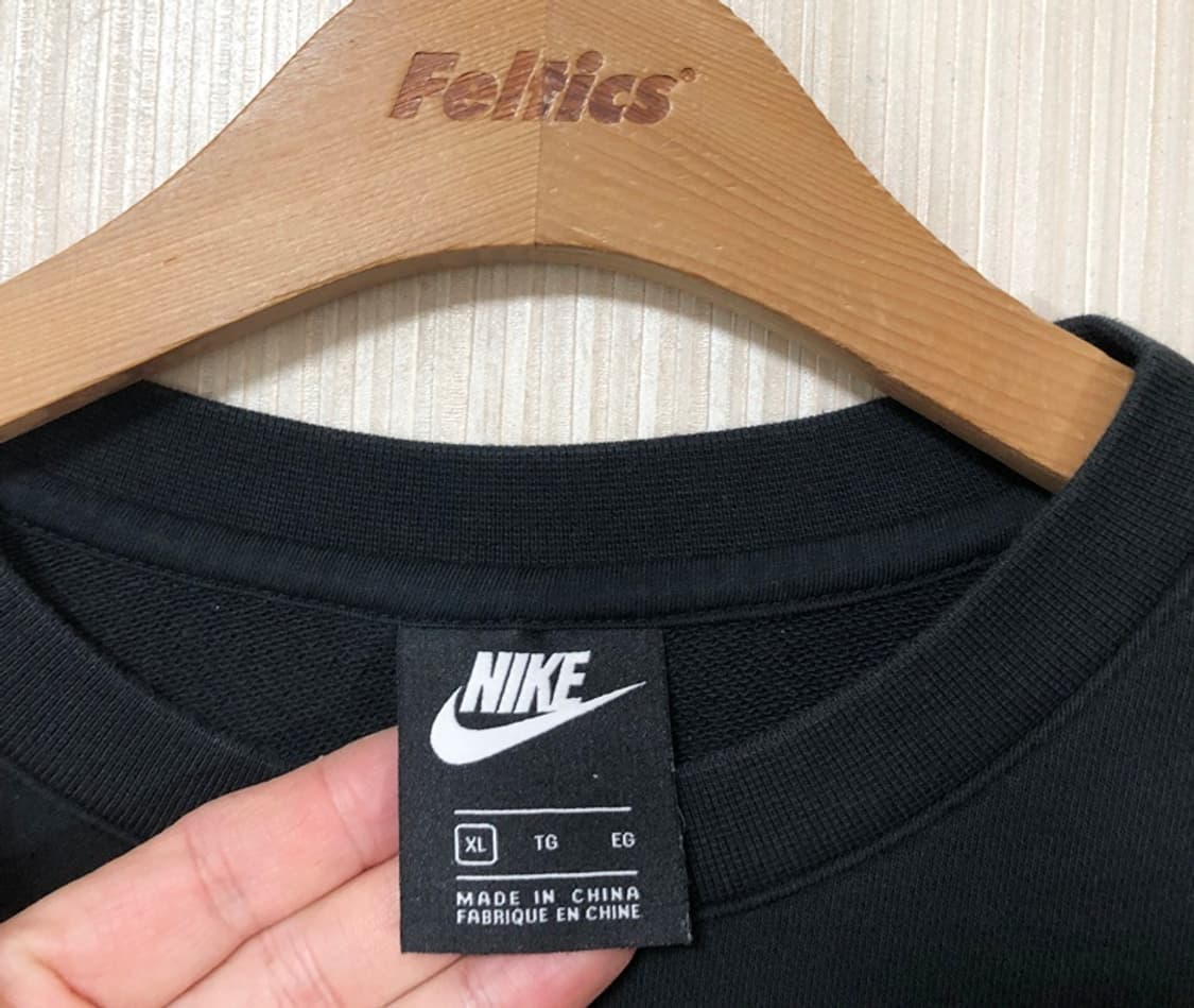 티원(T1) 나이키 클럽 맨투맨티셔츠 블랙 XL(110) 상품이미지4