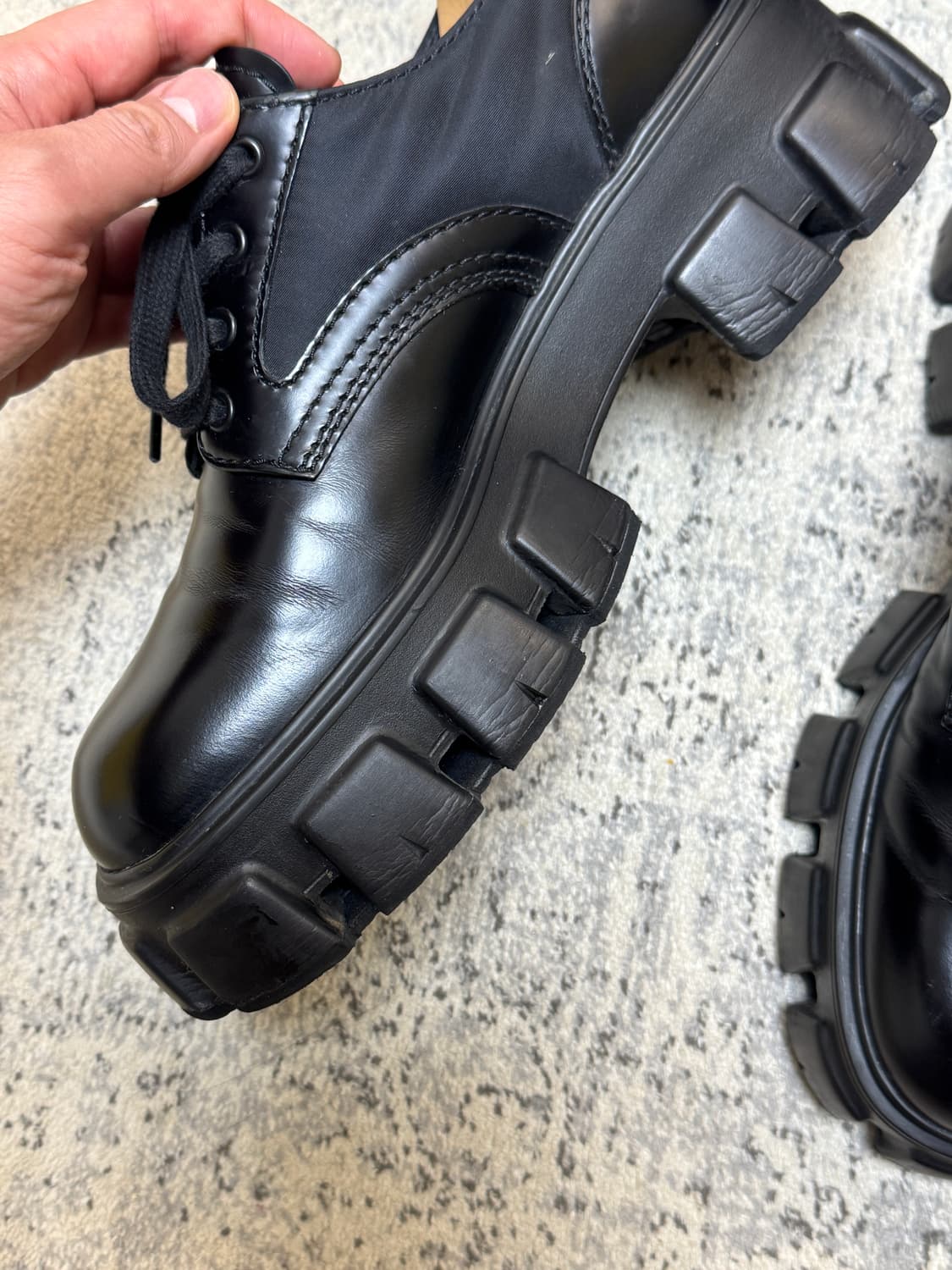 프라다 모놀리스 더비 uk9 상품이미지4