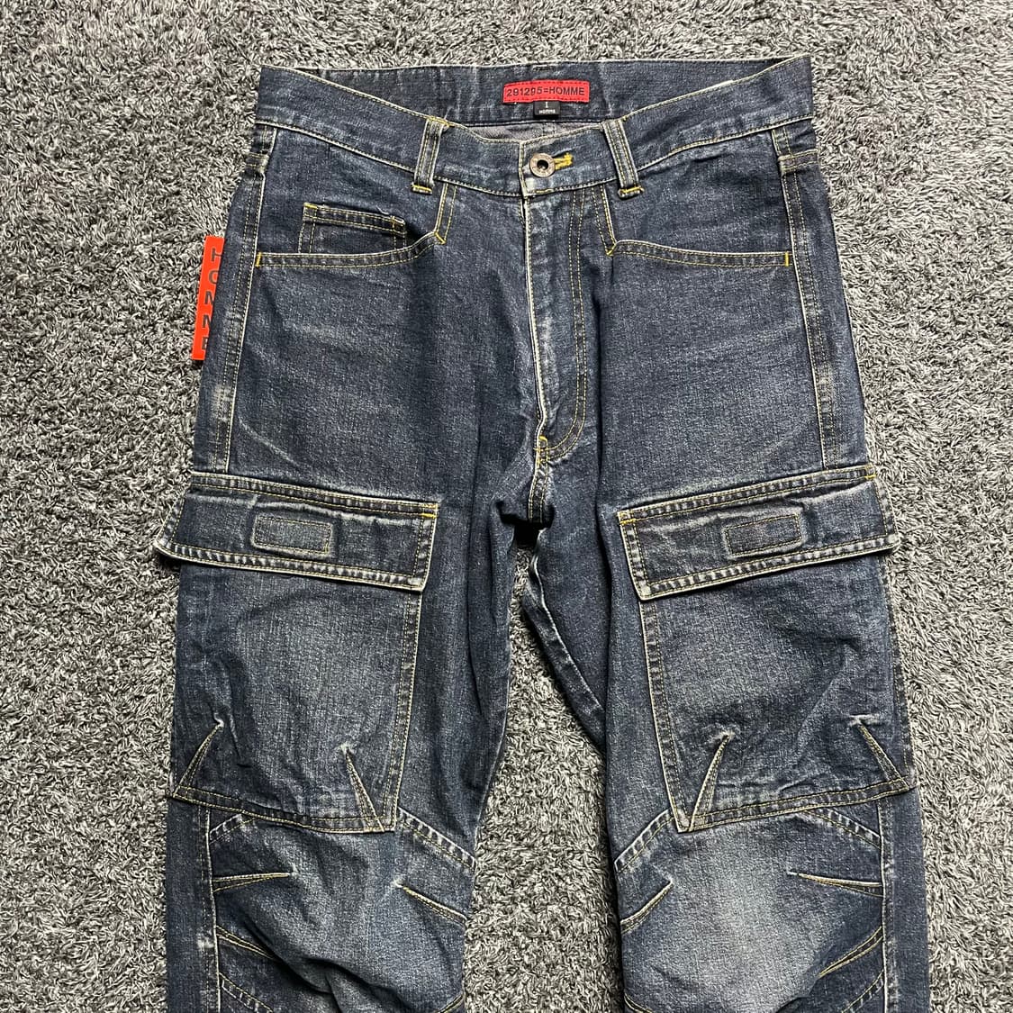 291295=homme 3D knee 데님 상품이미지2