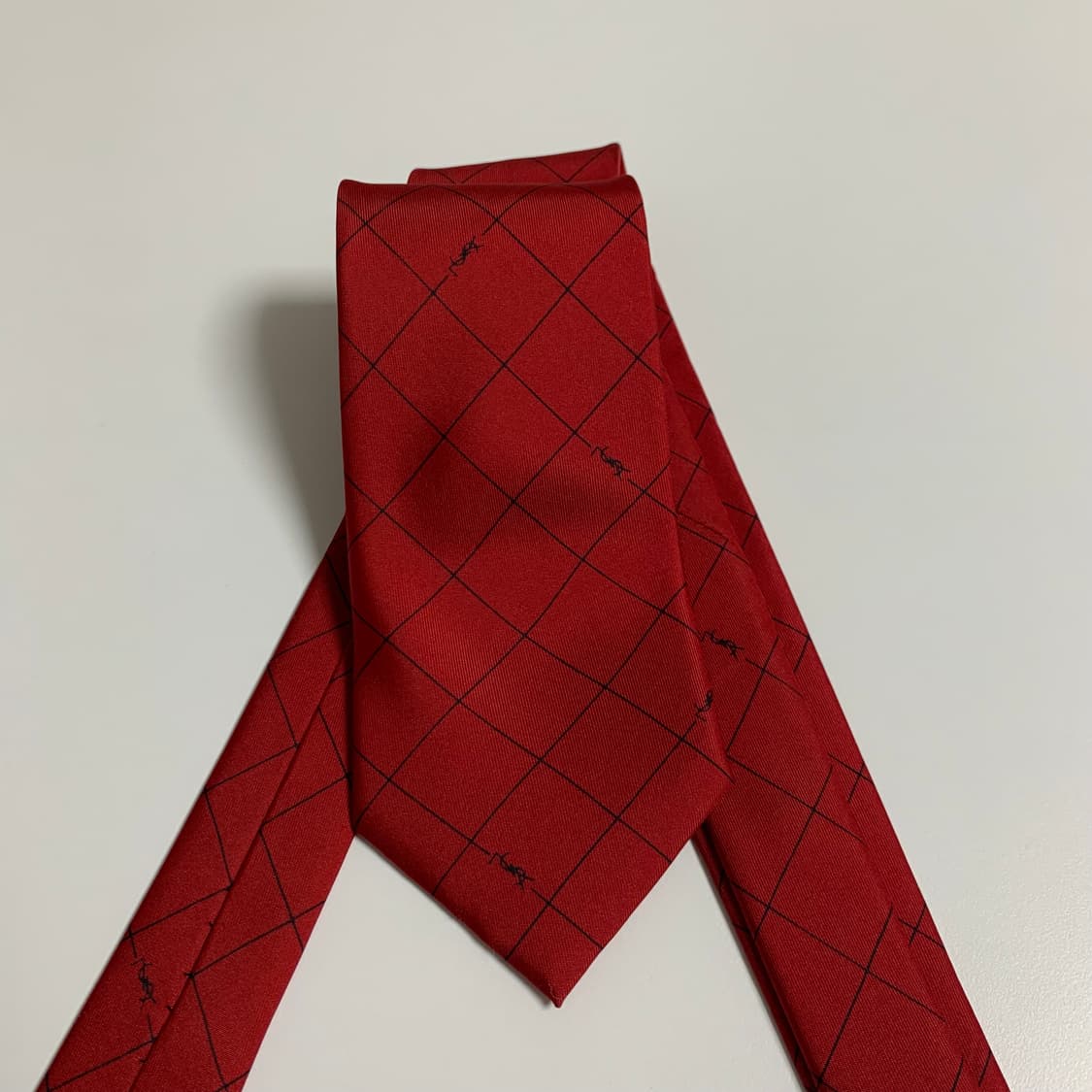 입생로랑(YSL) 모노그램 로고플레이 명품 실크넥타이 A+등급 상품이미지9