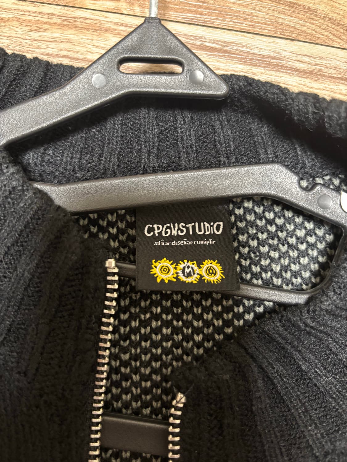 꼼파뇨 니트 집업 M 상품이미지2