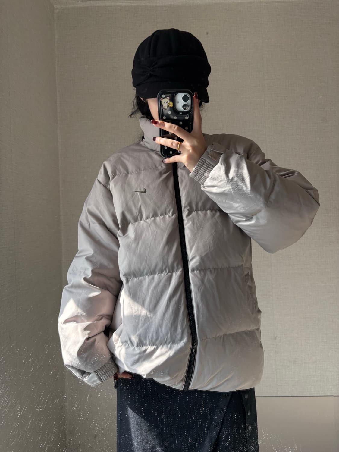 나이키 00s 카키베이지 패딩 상품이미지5