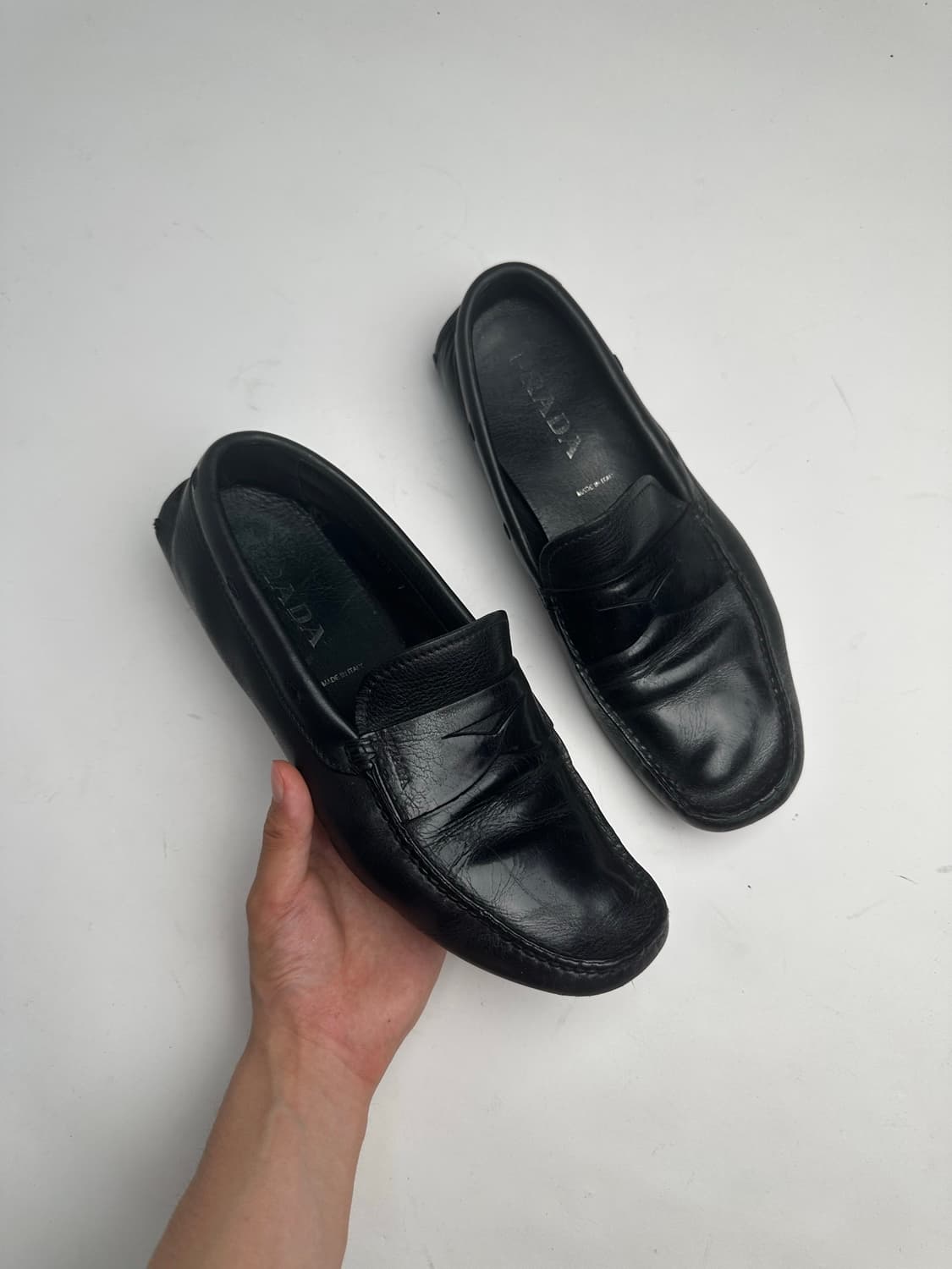 프라다 레더 로퍼 상품이미지1