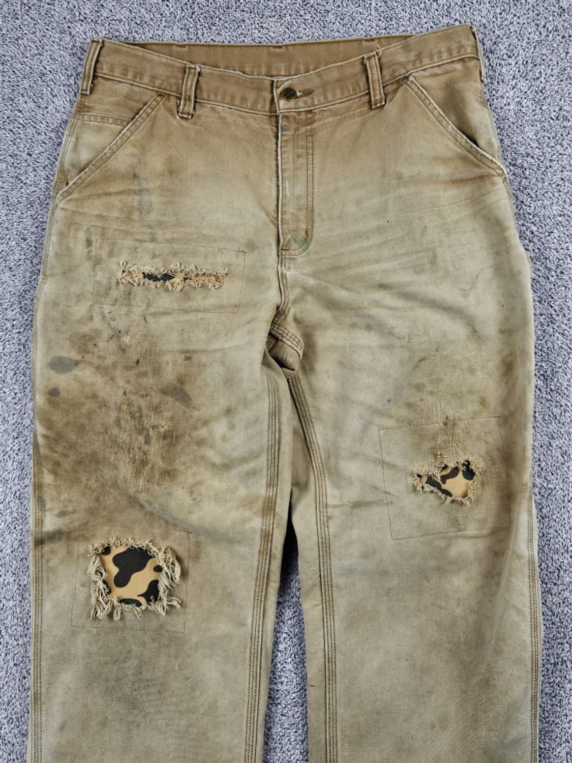 칼하트 카펜터 패치드 리페어 커스텀 팬츠 (36X30 추정) / 9983 상품이미지5