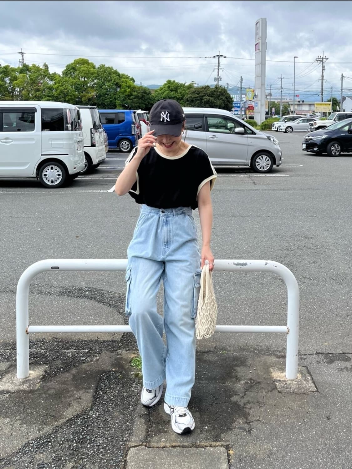 차오패닉 와이드 데님 카고 팬츠 상품이미지7