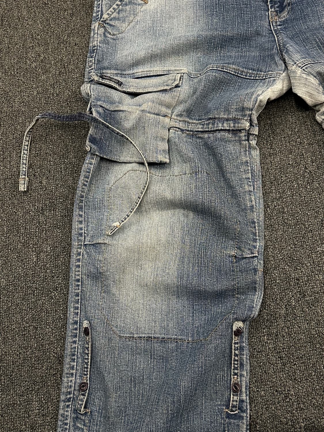 32)마리떼 프랑소와 저버 빈티지 컨버터블 카고 데님팬츠 상품이미지4