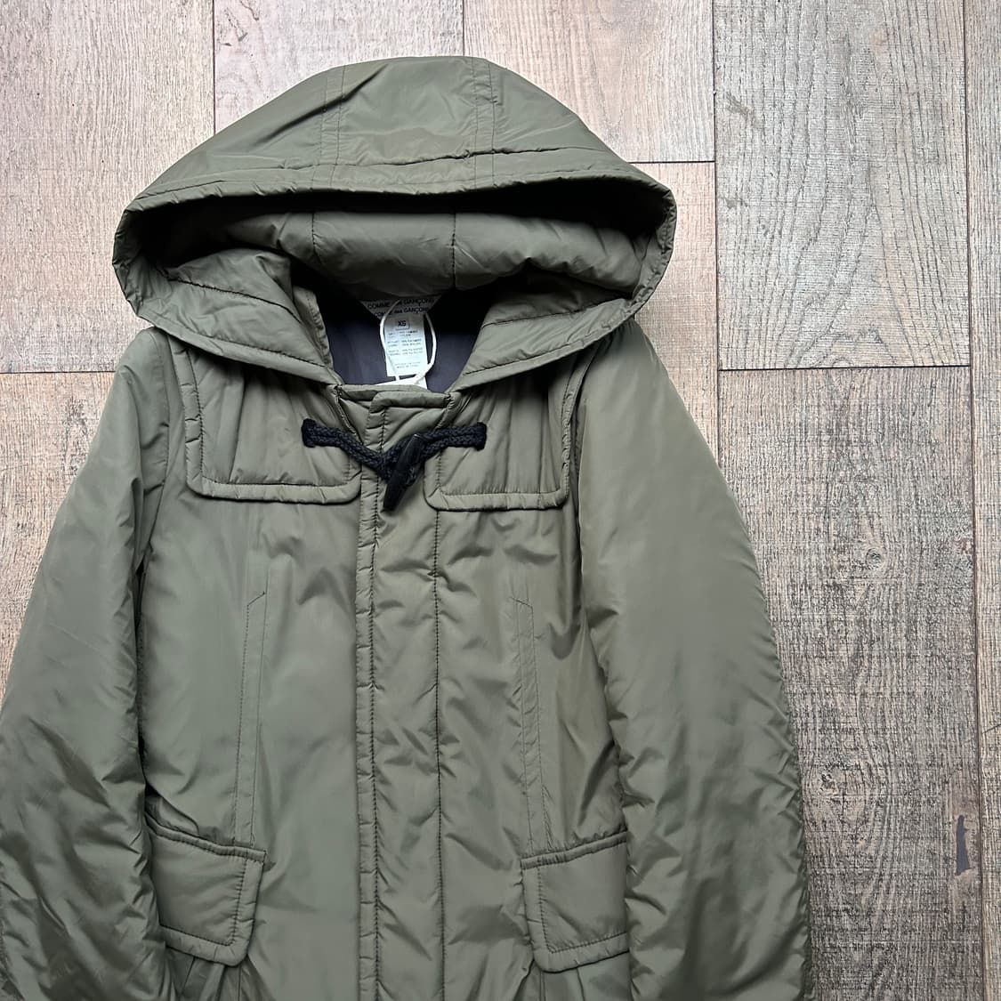 Khaki Toggle Flare Padding Coat  상품이미지4