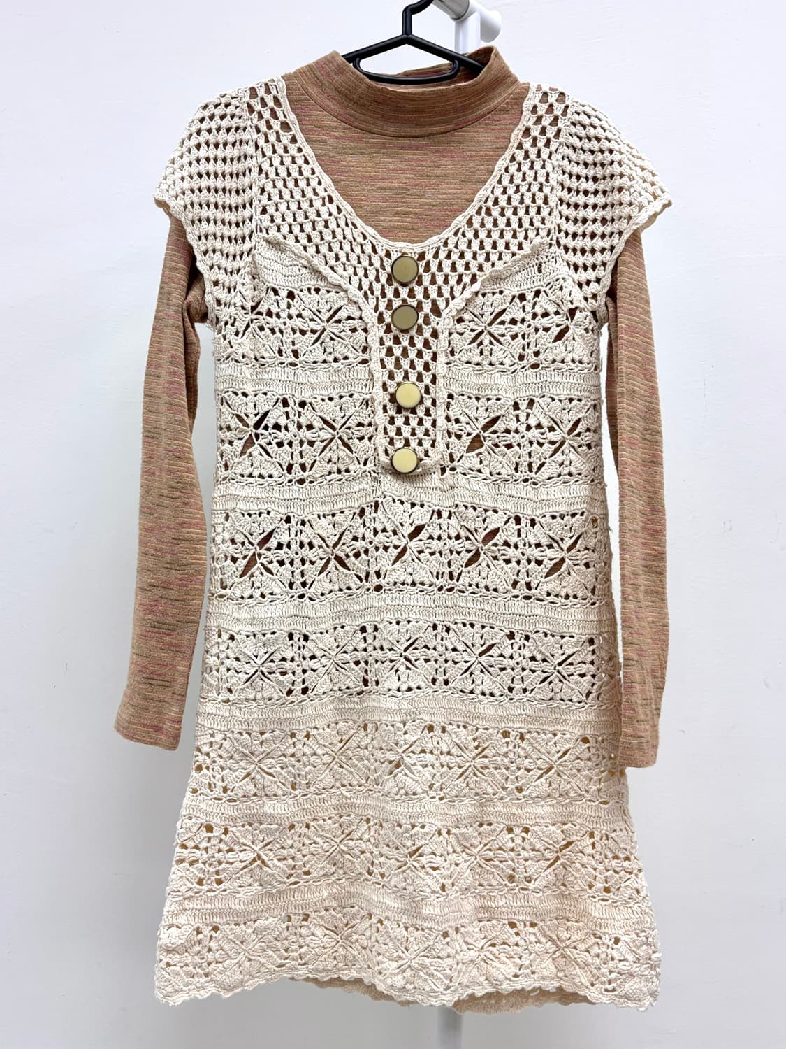 빈티지 모리걸 롱슬리브 원피스 코디 세트 상품이미지5