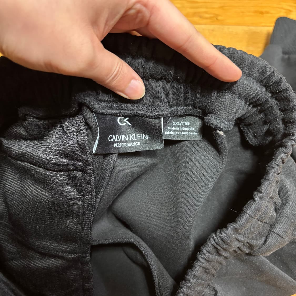 XXL 캘빈클라인 CK 블랙 스웻 조거팬츠 상품이미지4