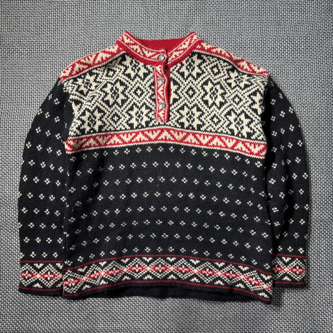 90s 엘엘빈 노르딕 스웨터 네이비 ( S/OLD-8324 ) 상품이미지1