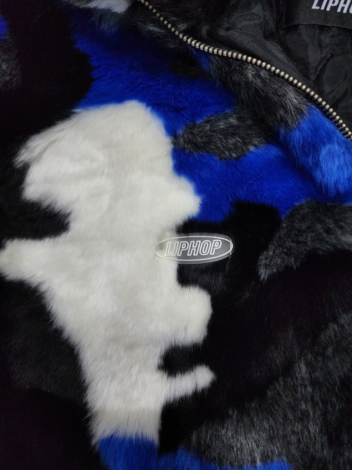 립합 블루 밀리 카모플라쥬 퍼 자켓 상품이미지7