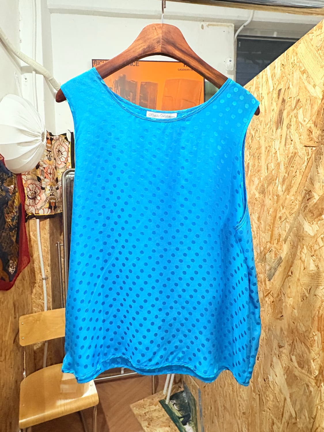 Japanese 빈티지 도트 나시 상품이미지1