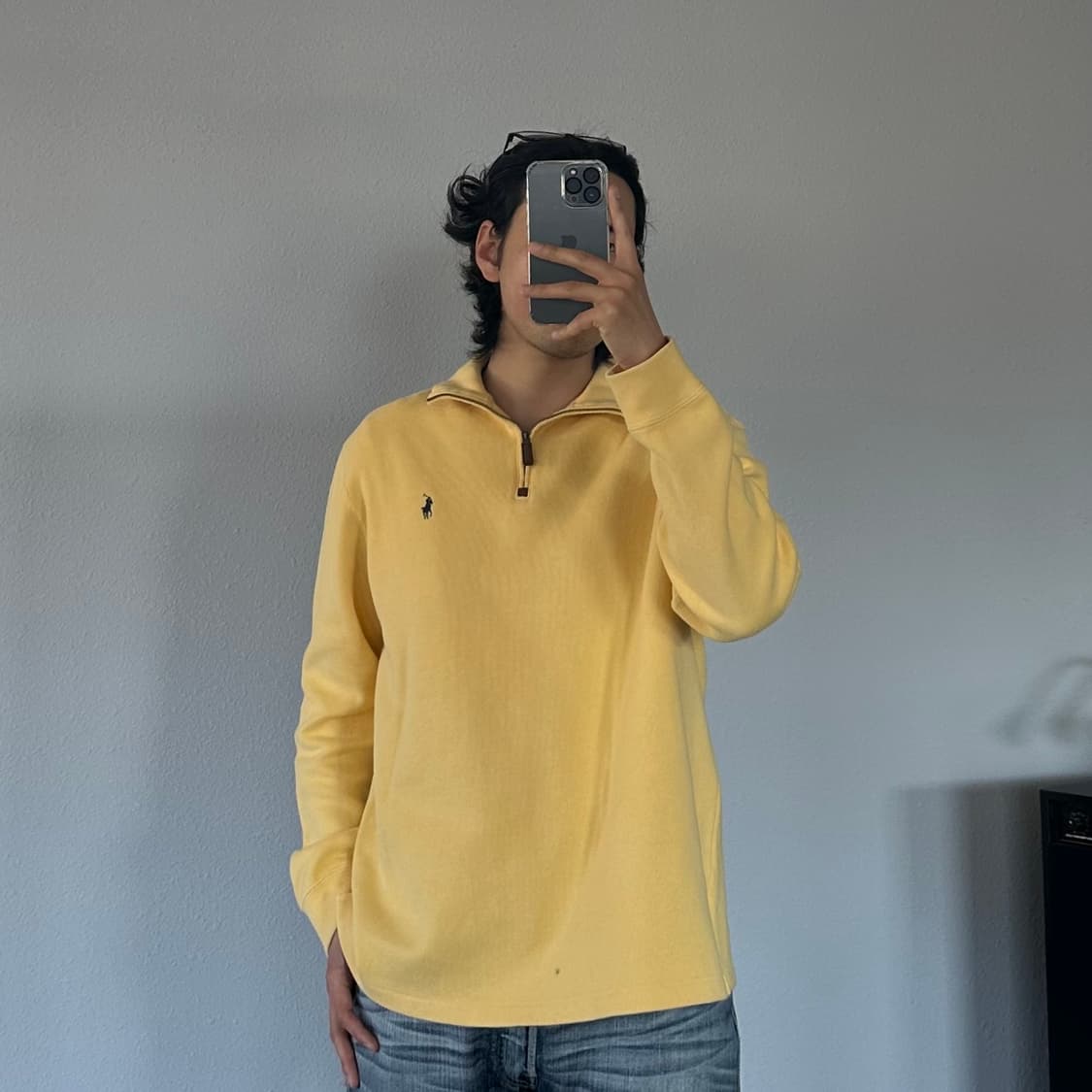 [L]폴로 랄프로렌 하프집업 코튼 맨투맨 니트 상품이미지1