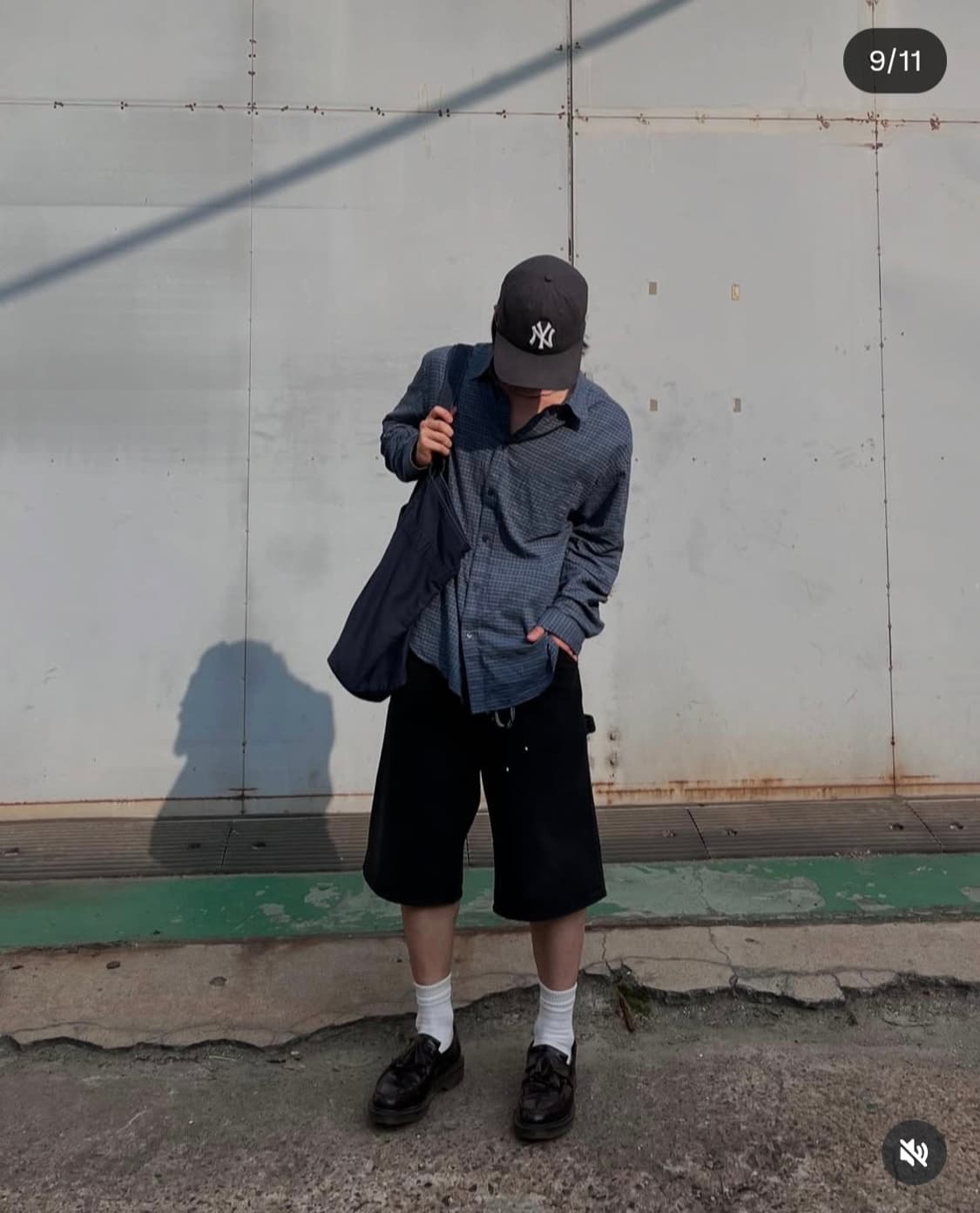Suade 카펜터 버뮤다 데님 블랙 S 상품이미지6