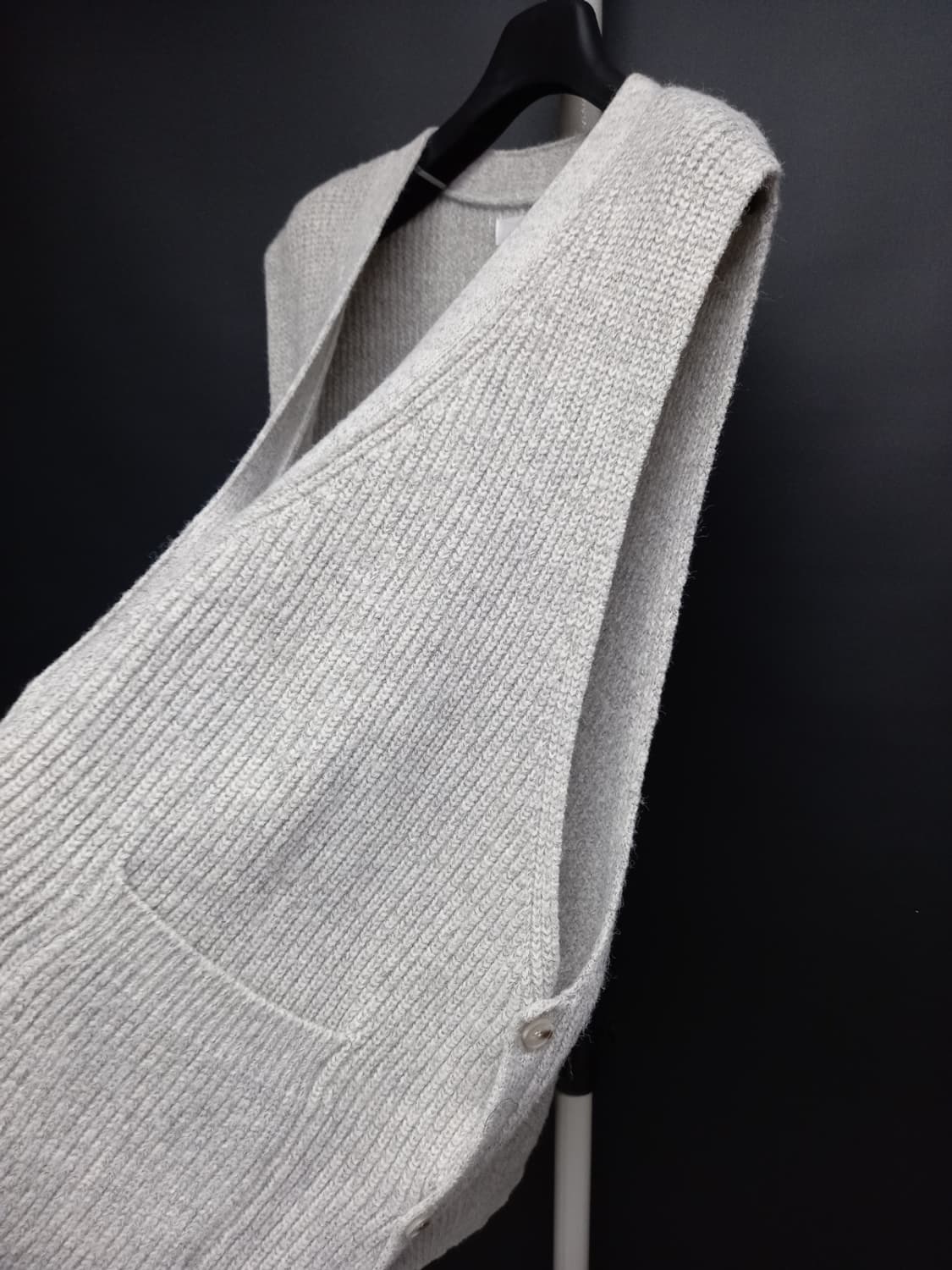 새 AGAIN be 춘추동 루즈박시핏 니트 베스트 F 44-77 상품이미지4