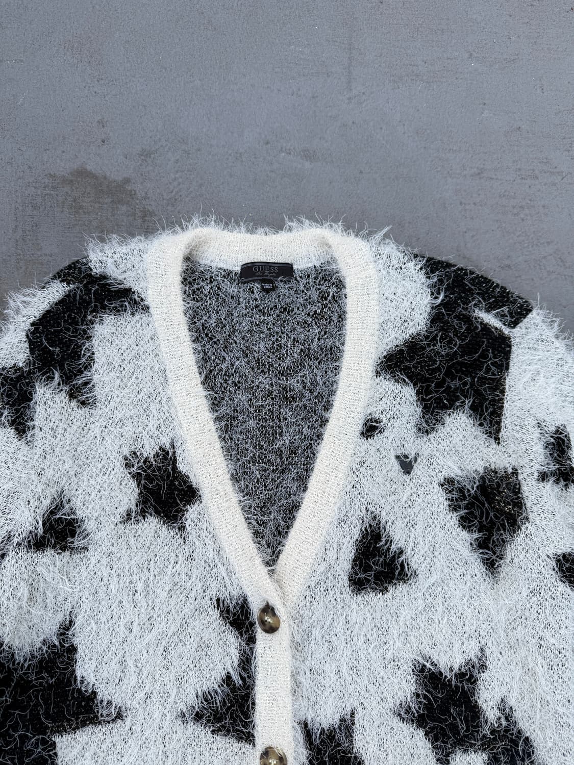 GUESS star fur cardigan 상품이미지5