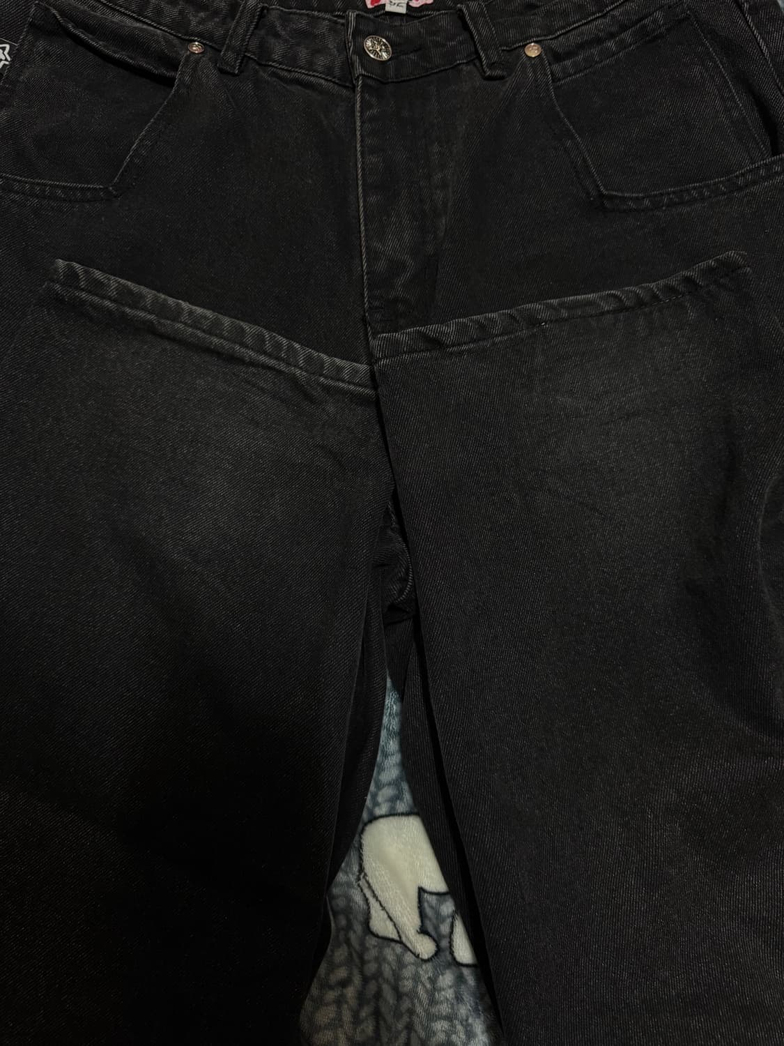 스타팀 워시드 데님 블랙 32 상품이미지4