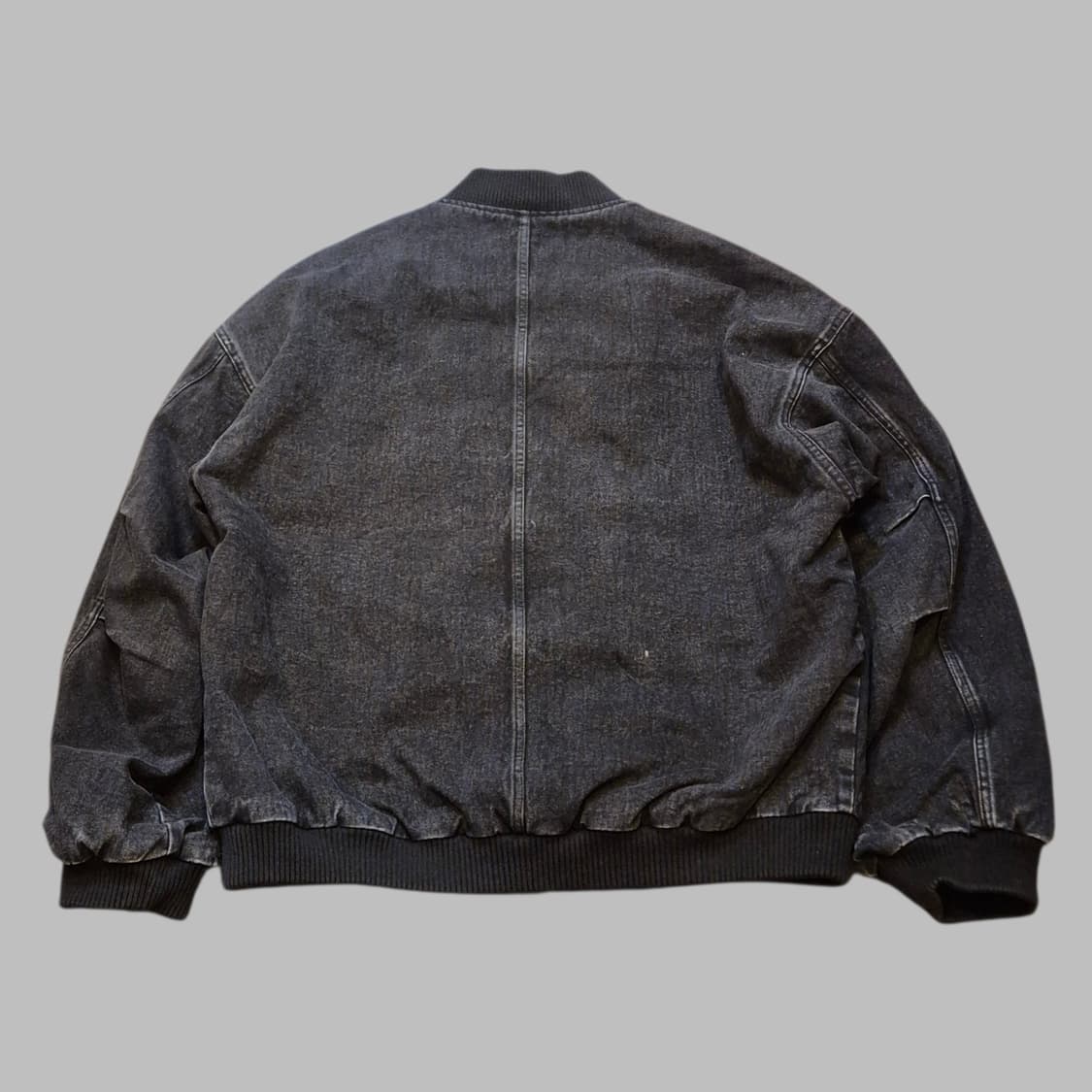 FREE(착샷잇음) 워싱데님 오버핏 누빔점퍼 상품이미지2