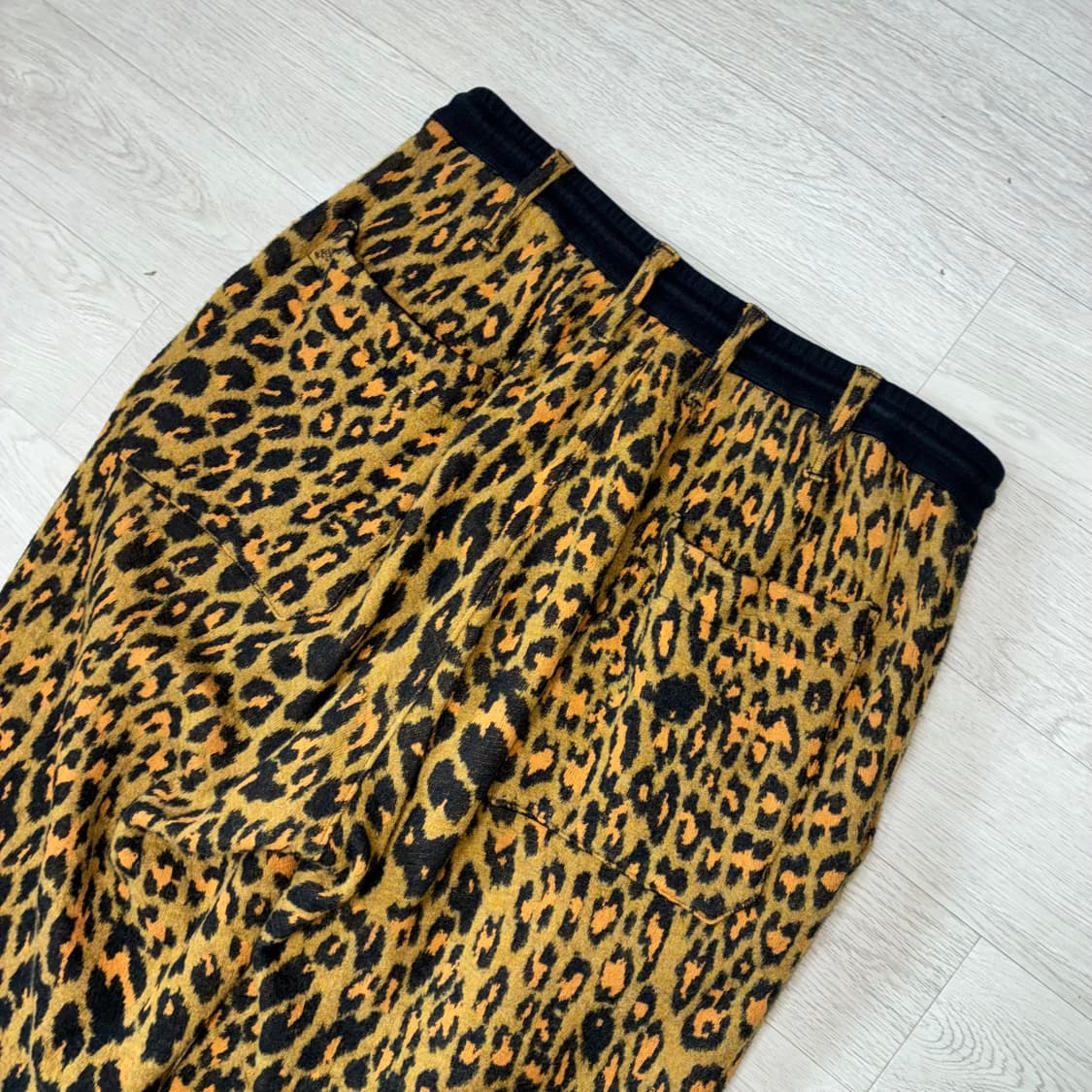[3] 요지야마모토 뿌르옴므 레오파드 울팬츠 상품이미지2