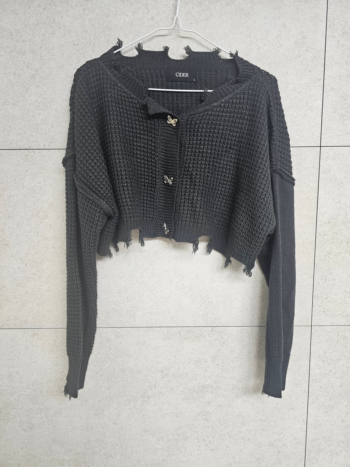 샵사이다 크롭 가디건 상품이미지1