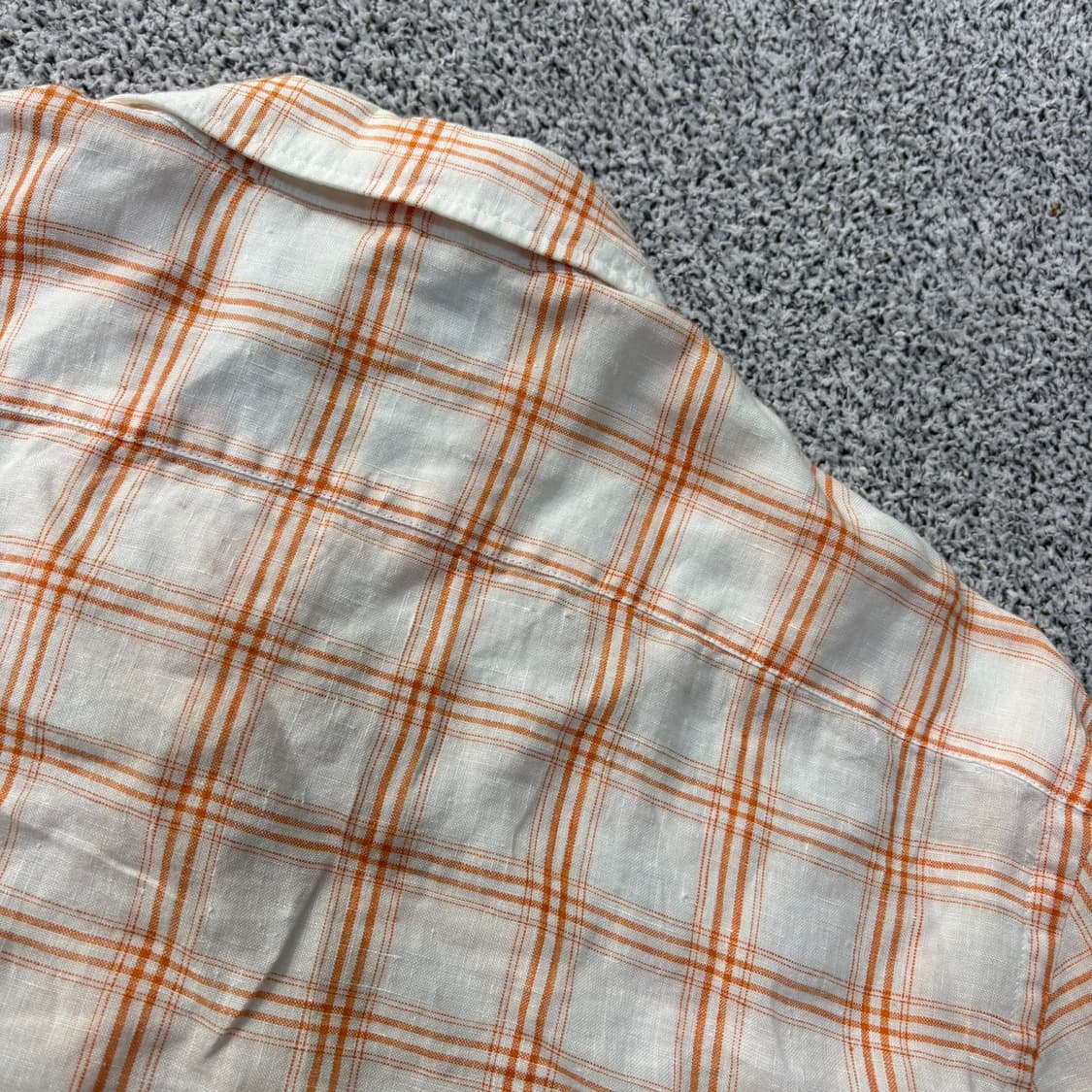 105 헤지스 남성 체크 린넨 셔츠 남방 0323J 상품이미지6