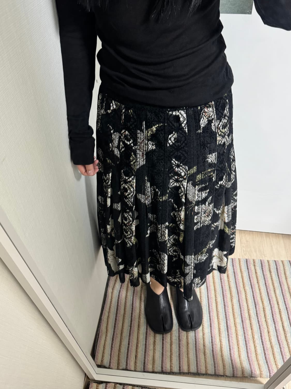 Vintage floral lace skirt 상품이미지1