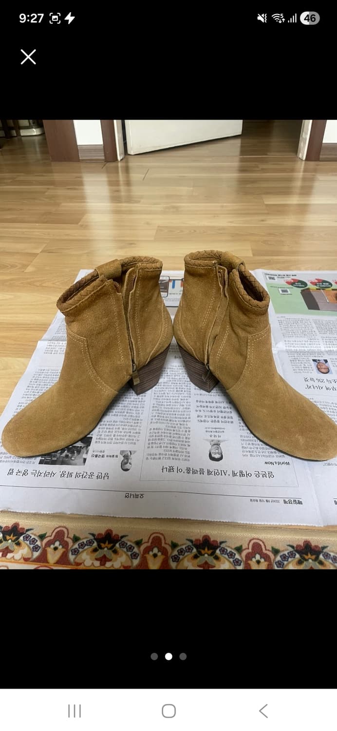 (마지막특가) 써스데이아일랜드 스웨이드 앵클 부츠 245 상품이미지2