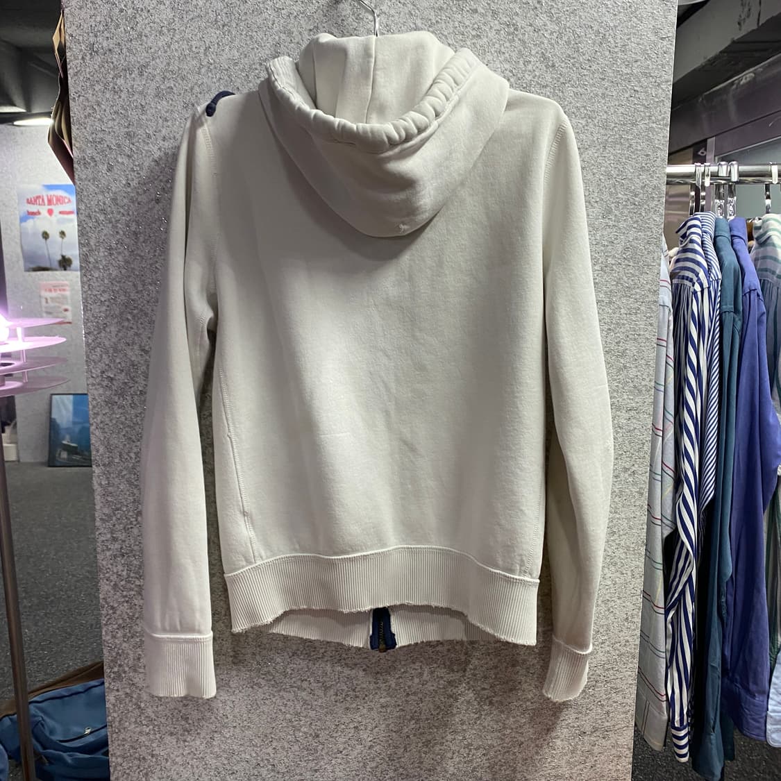 아베크롬비 아치로고 라운드 화이트 후드집업 B4651 상품이미지4