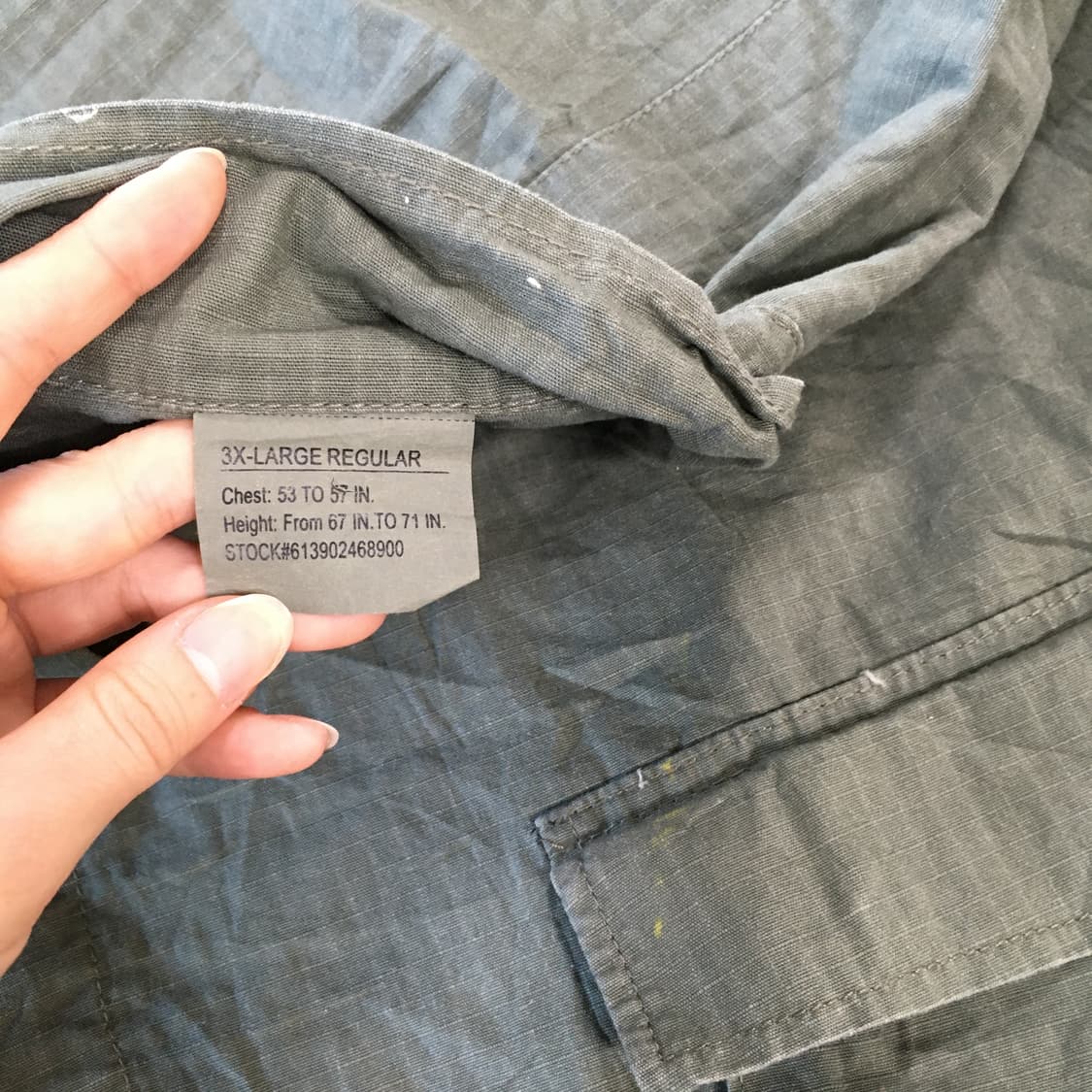 투티/A8 ROTHCO BDU 셔츠 3XL 카키 포켓 상품이미지3