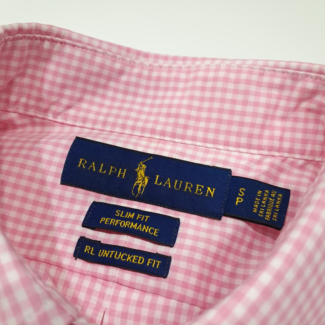 CL802 S 폴로 핑크 마이크로 체크 셔츠 남방 상품이미지3