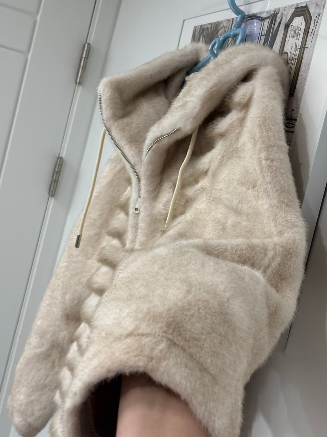 페이크밍크 퍼 후디자켓  상품이미지2