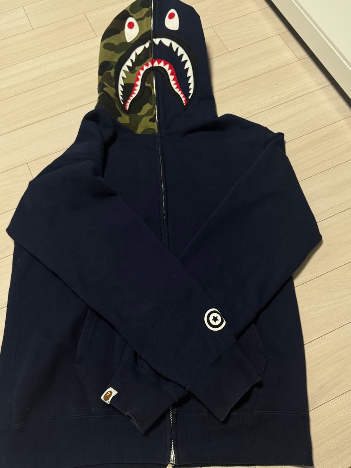 베이프 후드집업 XL 정품 네이버 상품이미지2