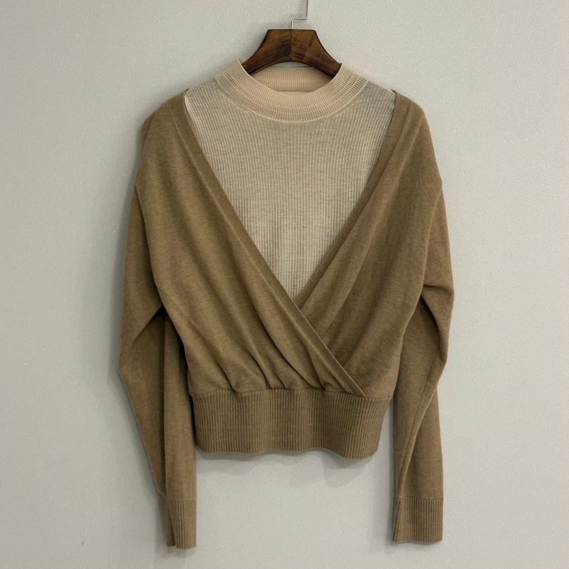 (주)한섬 마인 랩 스타일 니트 90사이즈 상품이미지1