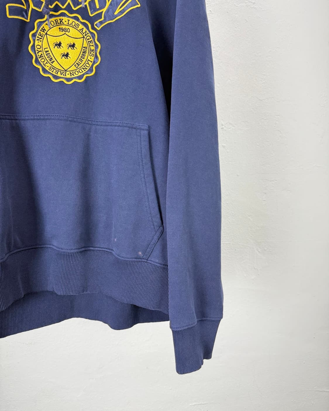 스투시 네이비 시티 씰 후디 스웻 셔츠 상품이미지5