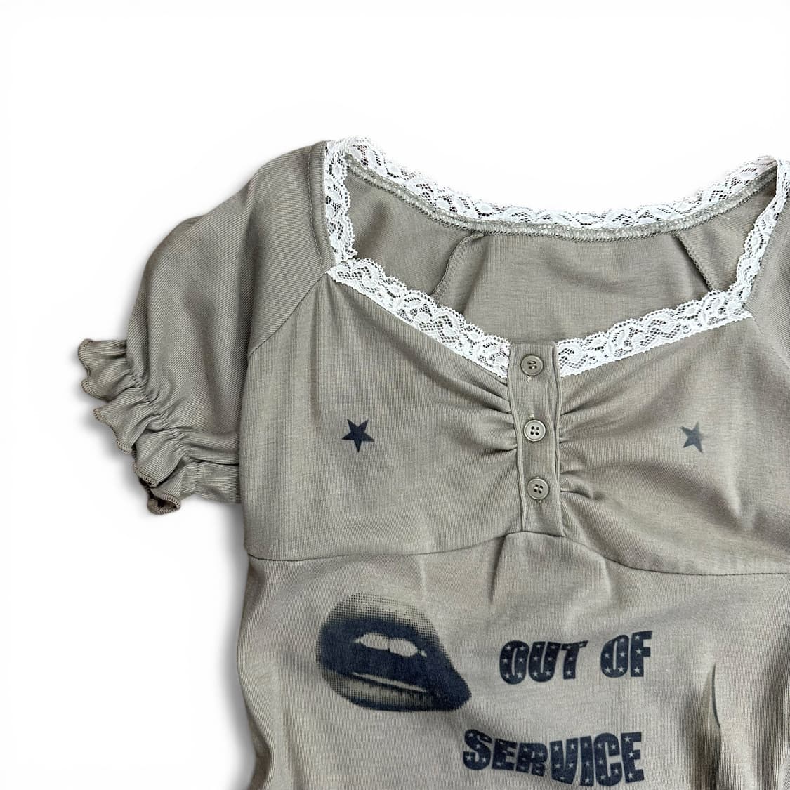 Punk Archive Khaki Crop Top 상품이미지3