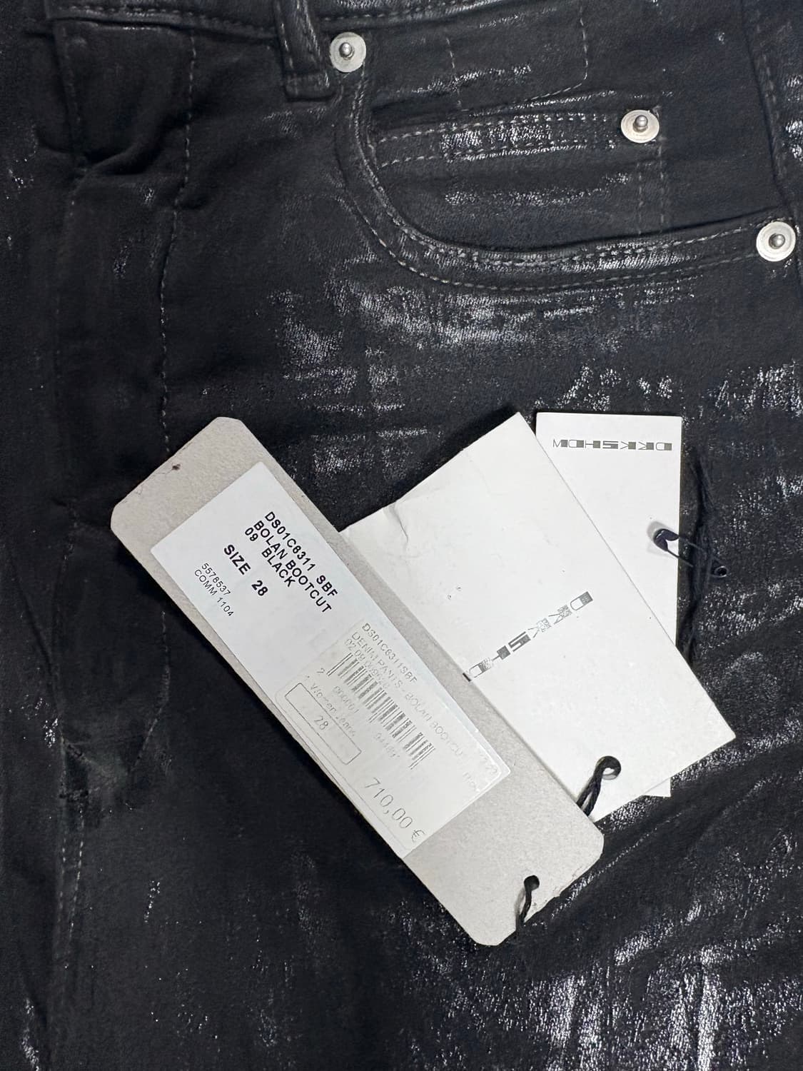 릭오웬스 왁스 볼란 부츠컷 sbf 상품이미지9